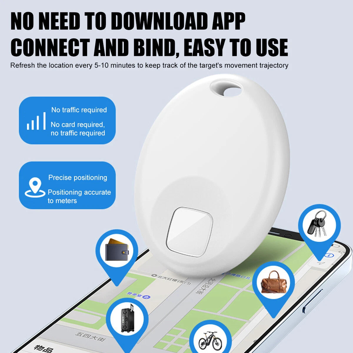 GRTSZ S2 Tag GPS Smart Tracker