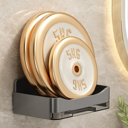 Wall-Mounted Soap Dish with Drain