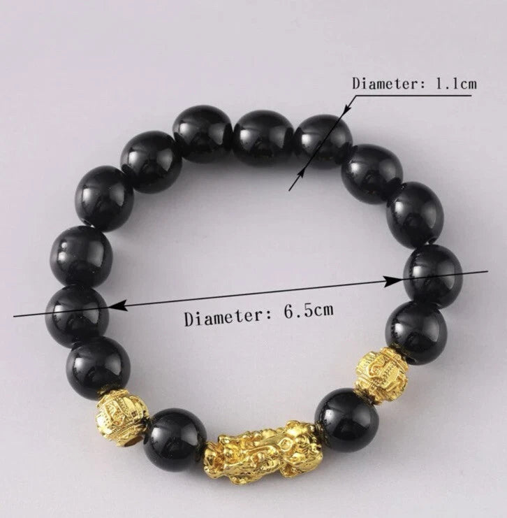 Black Obsidian Piyao Wealth Bracelet