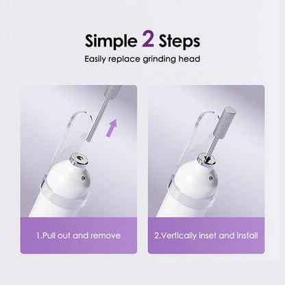 2-IN-1 Electric Nail Drill Kit with LED Light – Salon-Perfect Nails Anytime, Anywhere!