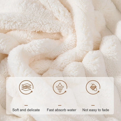 Thickened Soft Coral Fleece Bath Towel