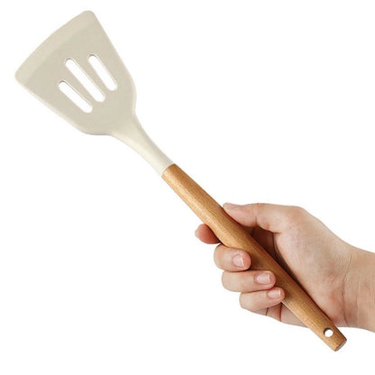 3-Piece White Silicone Cooking Utensils Set