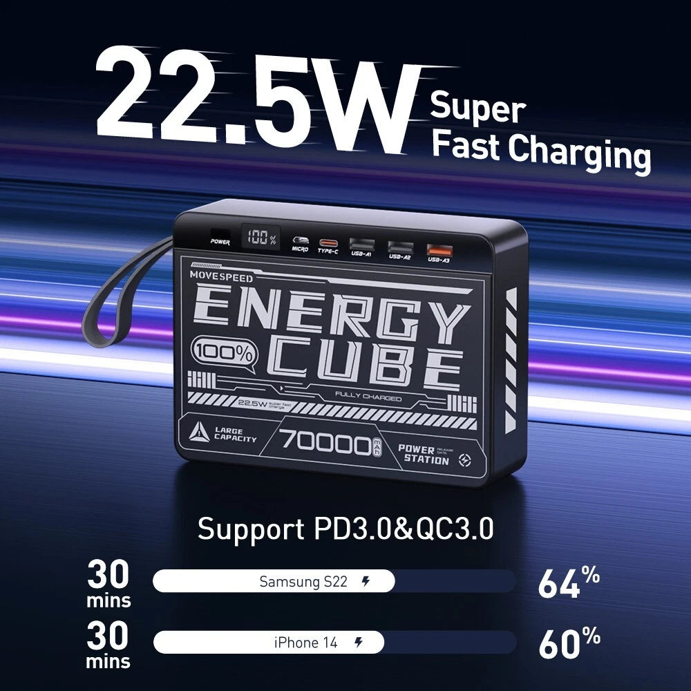 MOVESPEED 70000mAh Power Bank