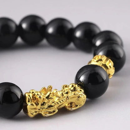 Black Obsidian Piyao Wealth Bracelet