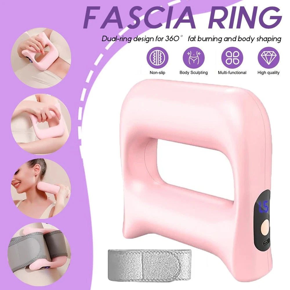 Full-Body Fascia Ring Massager with Belt for Fat Burning & Shaping