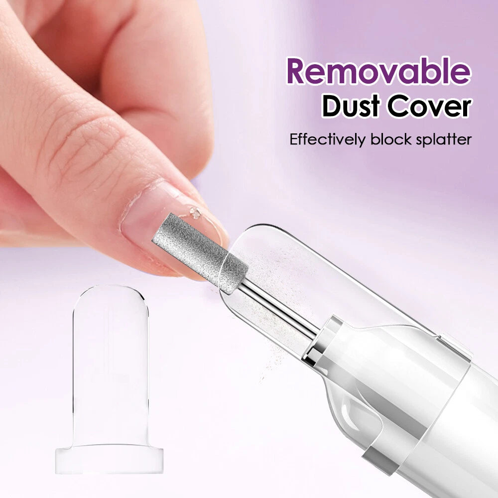 2-IN-1 Electric Nail Drill Kit with LED Light – Salon-Perfect Nails Anytime, Anywhere!
