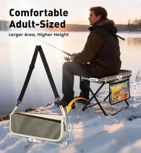 Portable Folding Stool with Carrying Bag
