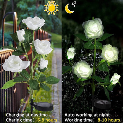 Solar Rose Garden Light