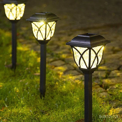 LED Solar Retro Pathway Lights