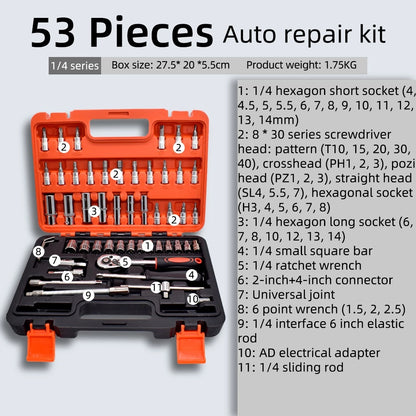 53-Piece Multifunctional Tool Set