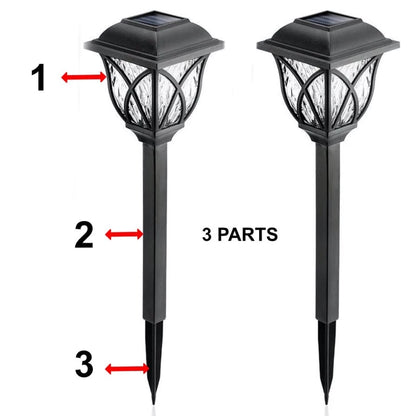 LED Solar Retro Pathway Lights