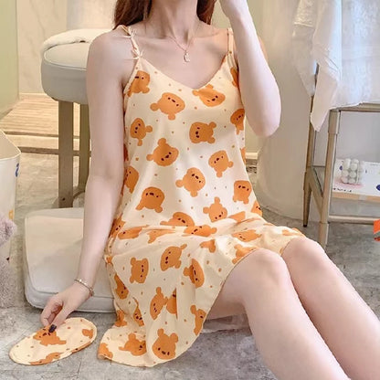 Padded Sleeveless Night Dress