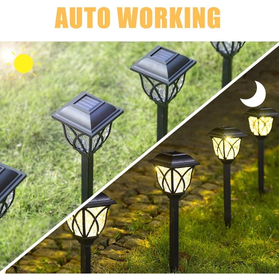 LED Solar Retro Pathway Lights