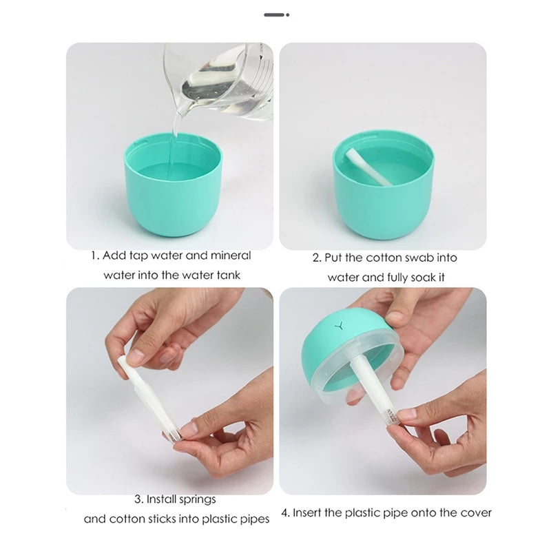 420ml Ultrasonic Aromatherapy Humidifier with LED Light