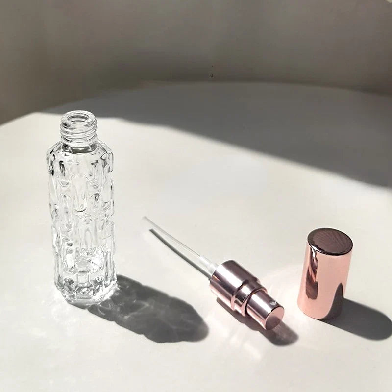 10ml Diamond Facet Mini Perfume Refillable Glass Bottle