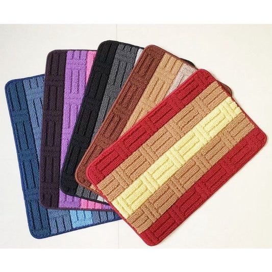 Modern Style Striped Pattern Anti-Slip Doormat