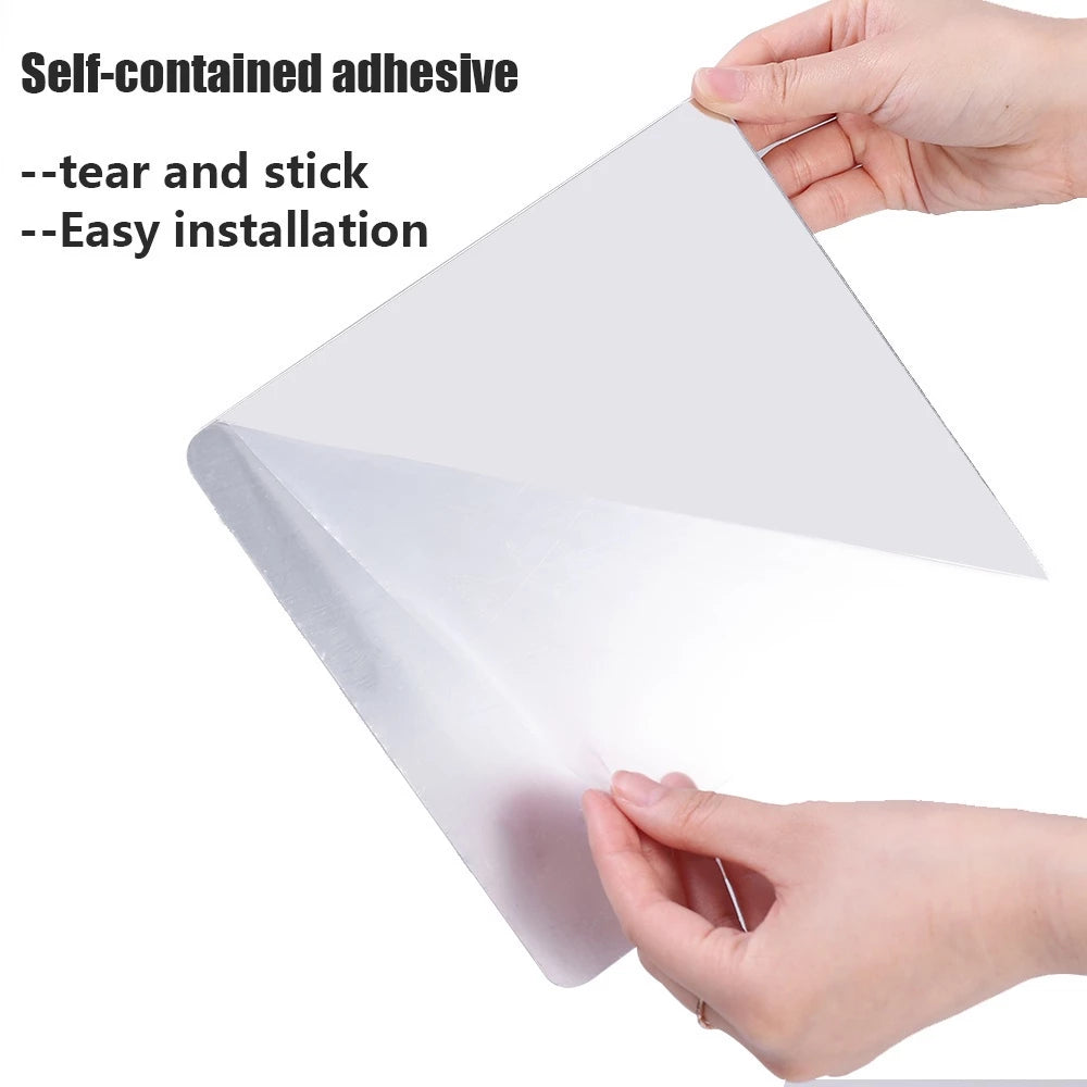 Shatterproof Acrylic Mirror Stickers - 4 pieces