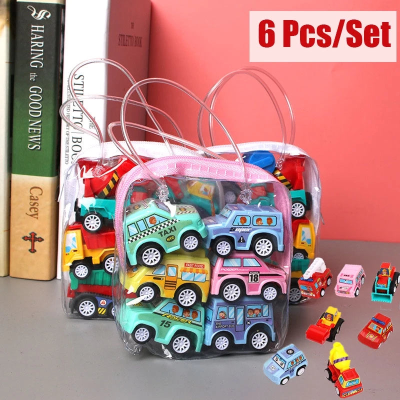 6PCS/Set Mini Pull Back Car Toys