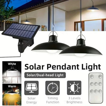 Solar Pendant Light With Remote Control