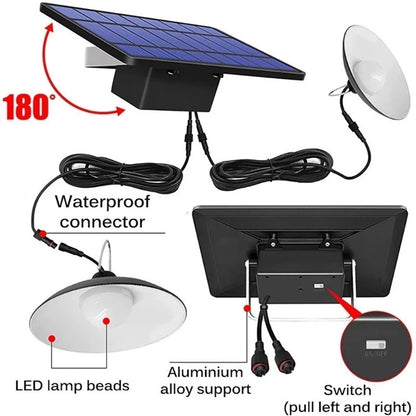 Solar Pendant Light With Remote Control