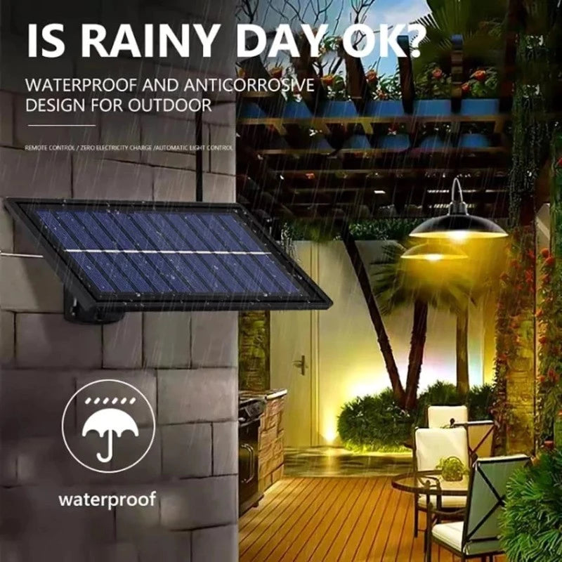 Solar Pendant Light With Remote Control