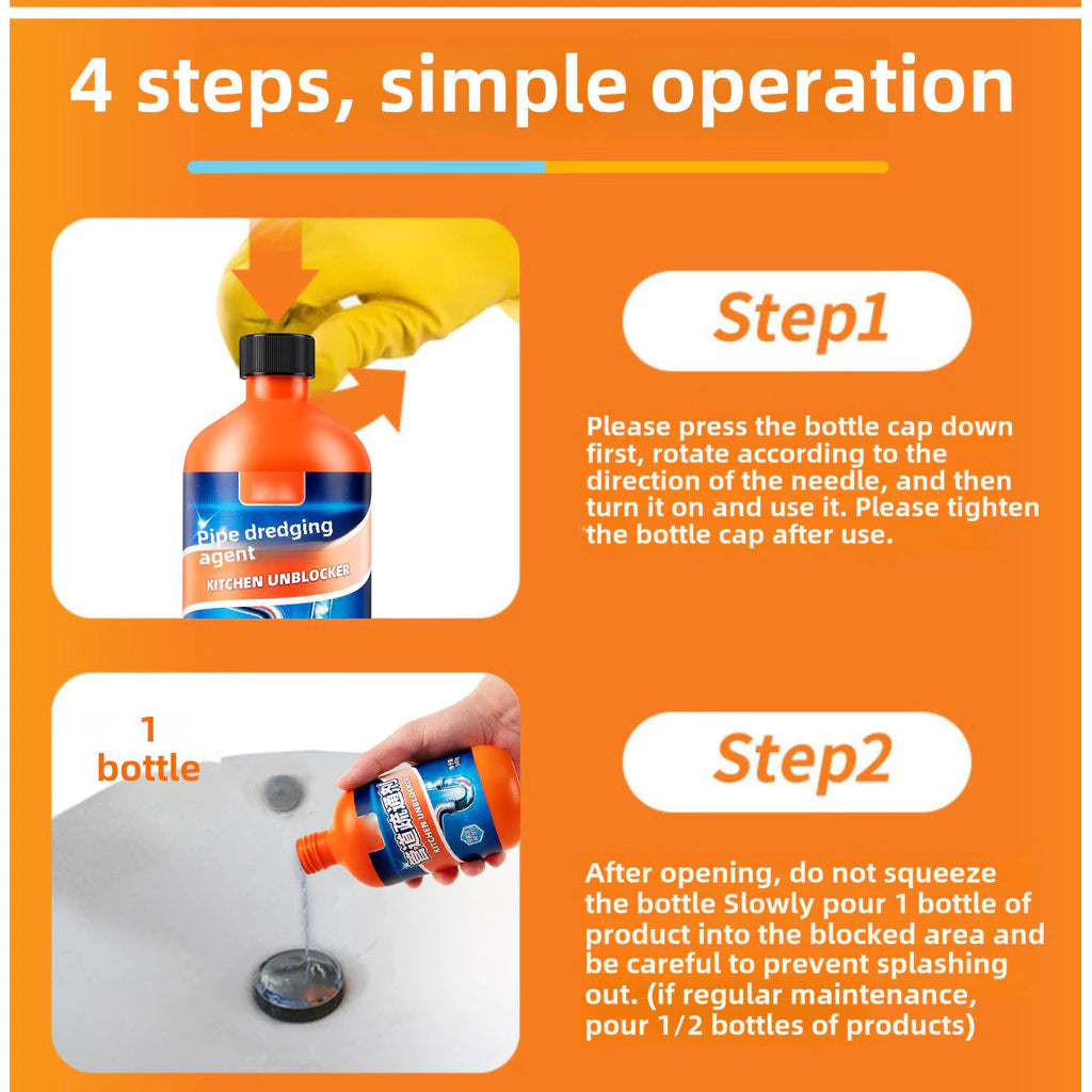 High Efficiency Pipe Unclogging Agent 500ml