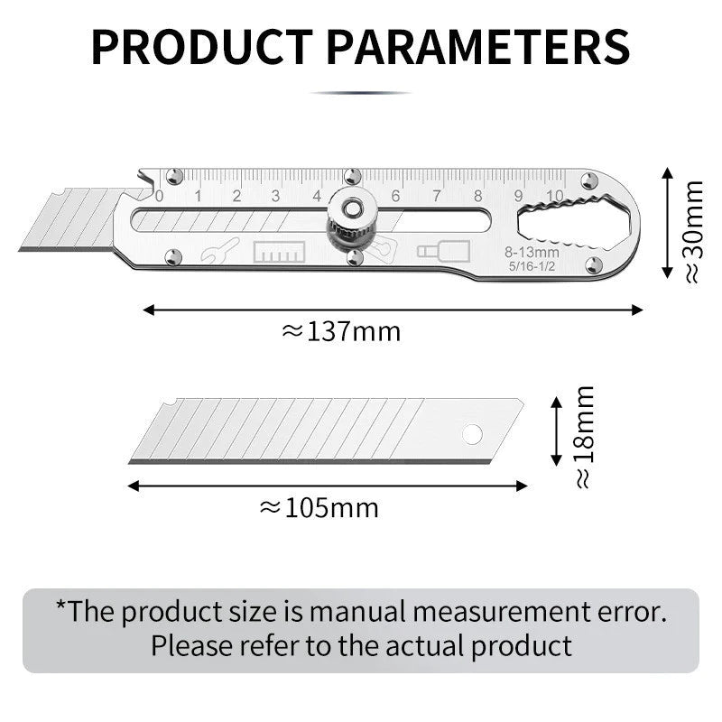 Multifunctional Stainless Steel Utility Knife