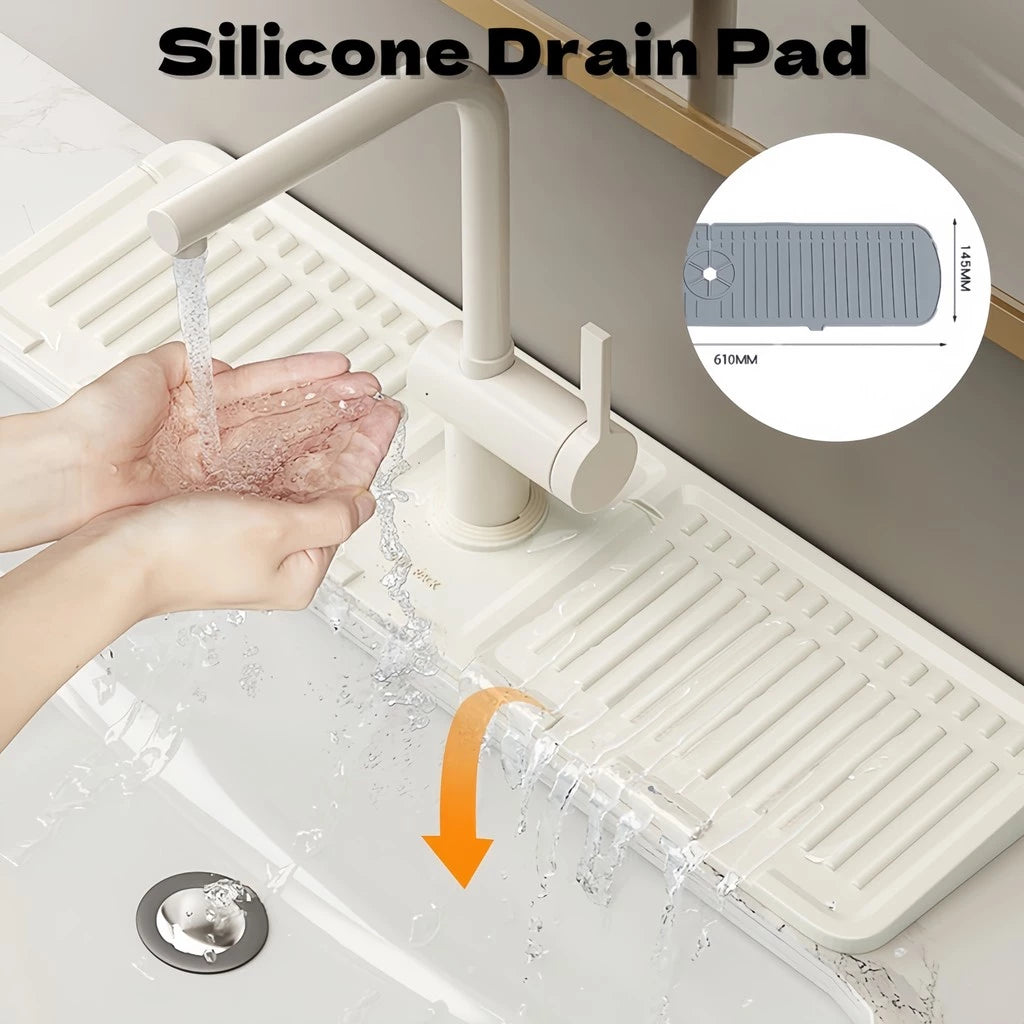 Silicone Faucet Splash Guard  Drain Pad