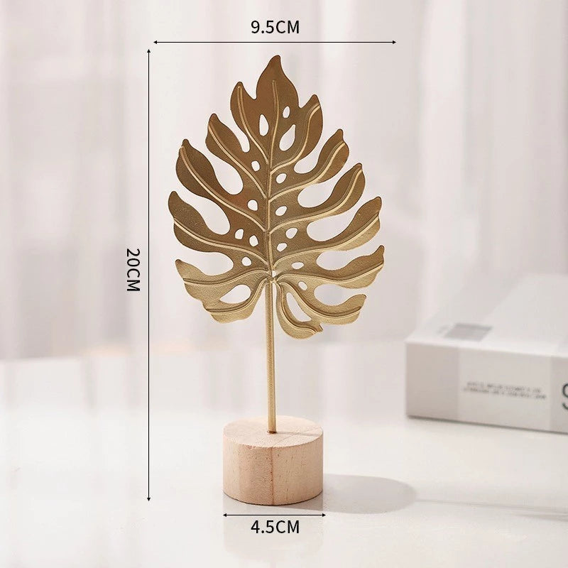 Gold Metal Leaf Decor