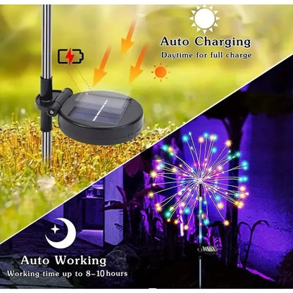 Solar Fireworks Lights