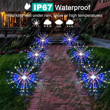 Solar Fireworks Lights