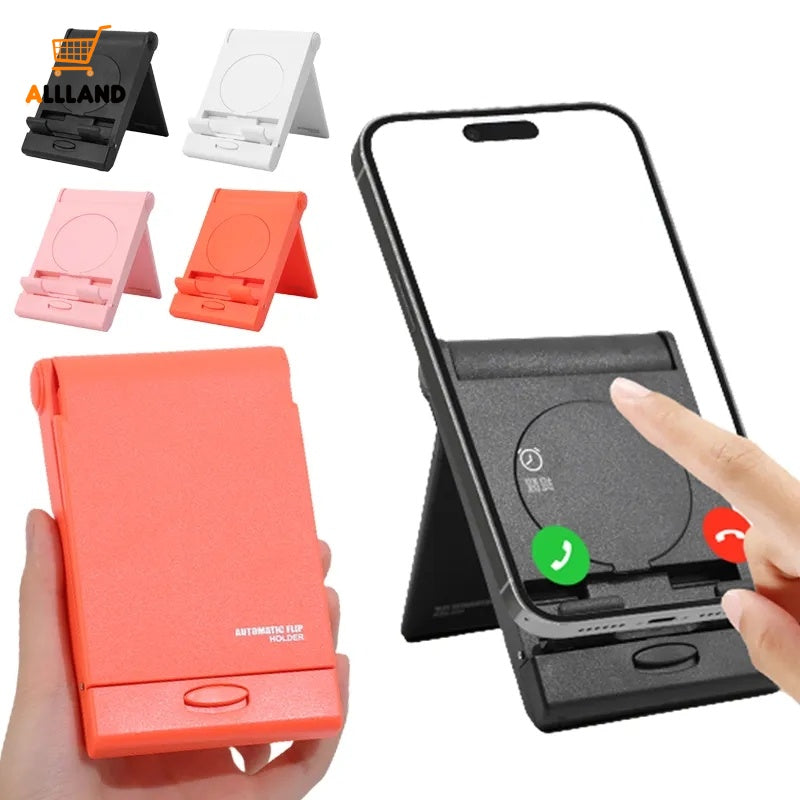 Portable Foldable Automatic Flip Phone Holder