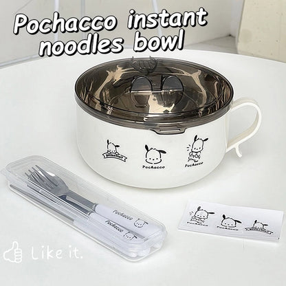 Stainless Steel Noodle Bowl with Lid
