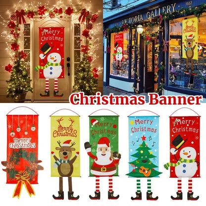 Christmas Door Hanging Banner