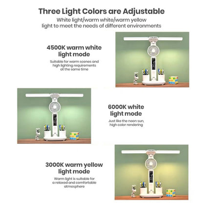 Double Head Rechargeable Desk Lamp Table