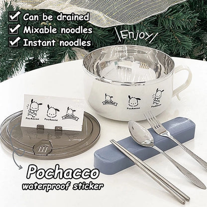 Stainless Steel Noodle Bowl with Lid