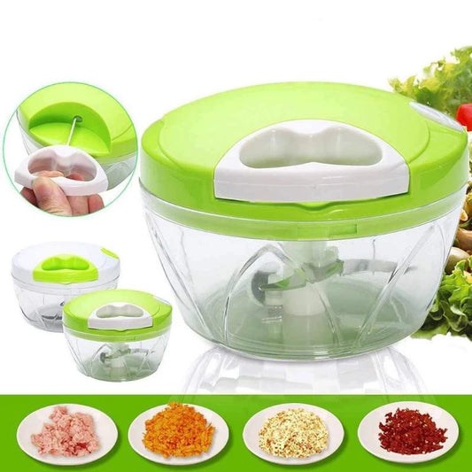 Manual Easy Spin Cutter – Quick & Effortless Food Chopper