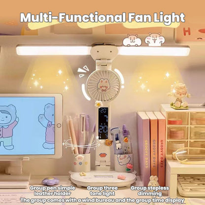 Double Head Rechargeable Desk Lamp Table