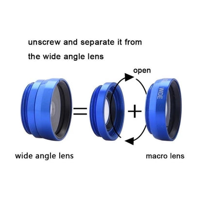 Universal 3in1 Fish Eye + Wide Angle + Macro Camera Mobile Phone Clip-on Lens