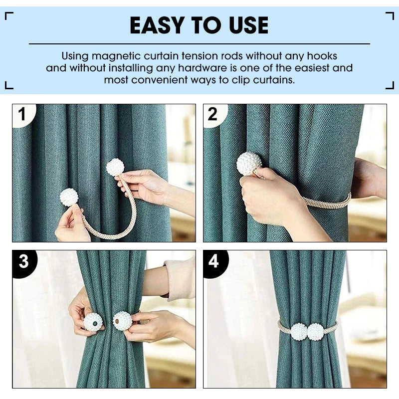 Magnetic Curtain Tiebacks