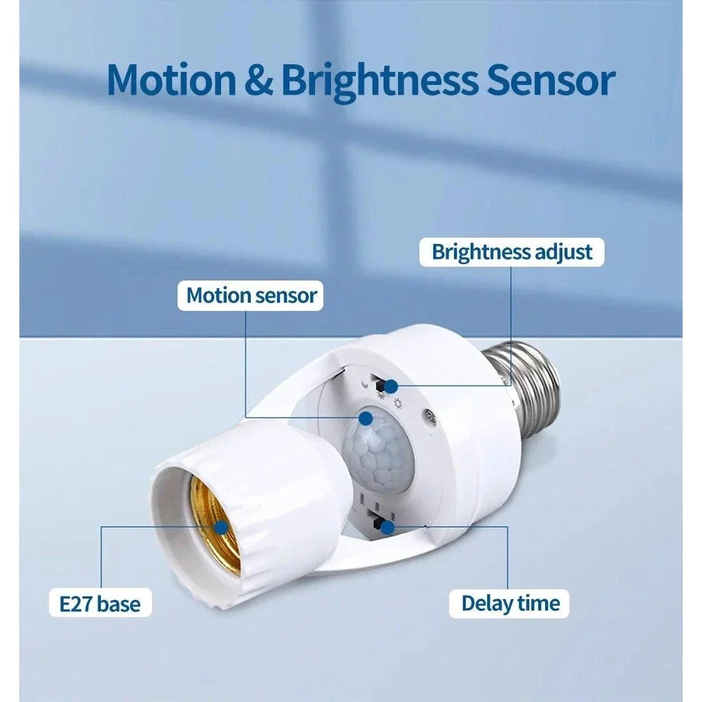 E27 Infrared Motion Sensor Lamp Holder