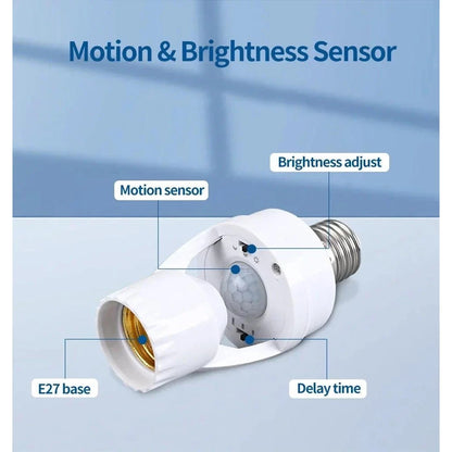 E27 Infrared Motion Sensor Lamp Holder