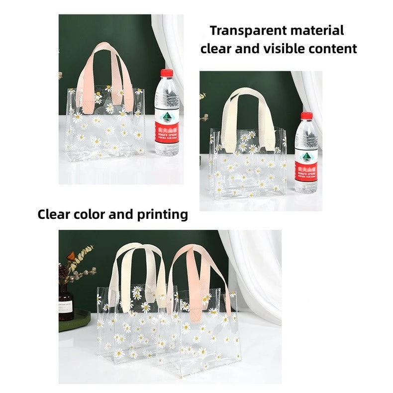 Little Daisy Transparent PVC Clear Gift Bag