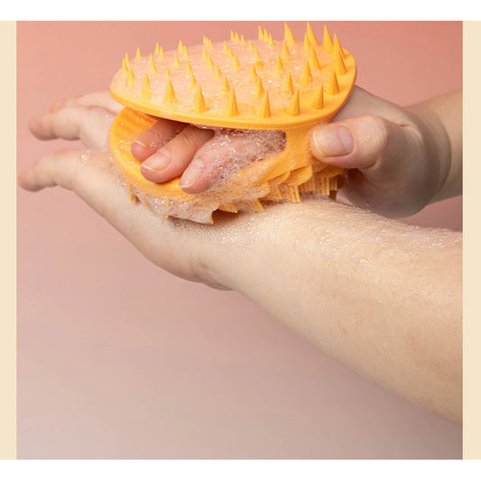 Double-Sided Silicone Bath Scrubber for Head & Body