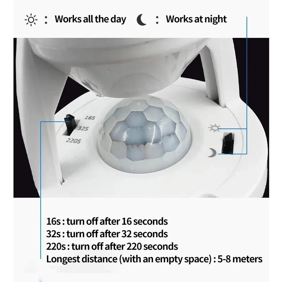 E27 Infrared Motion Sensor Lamp Holder