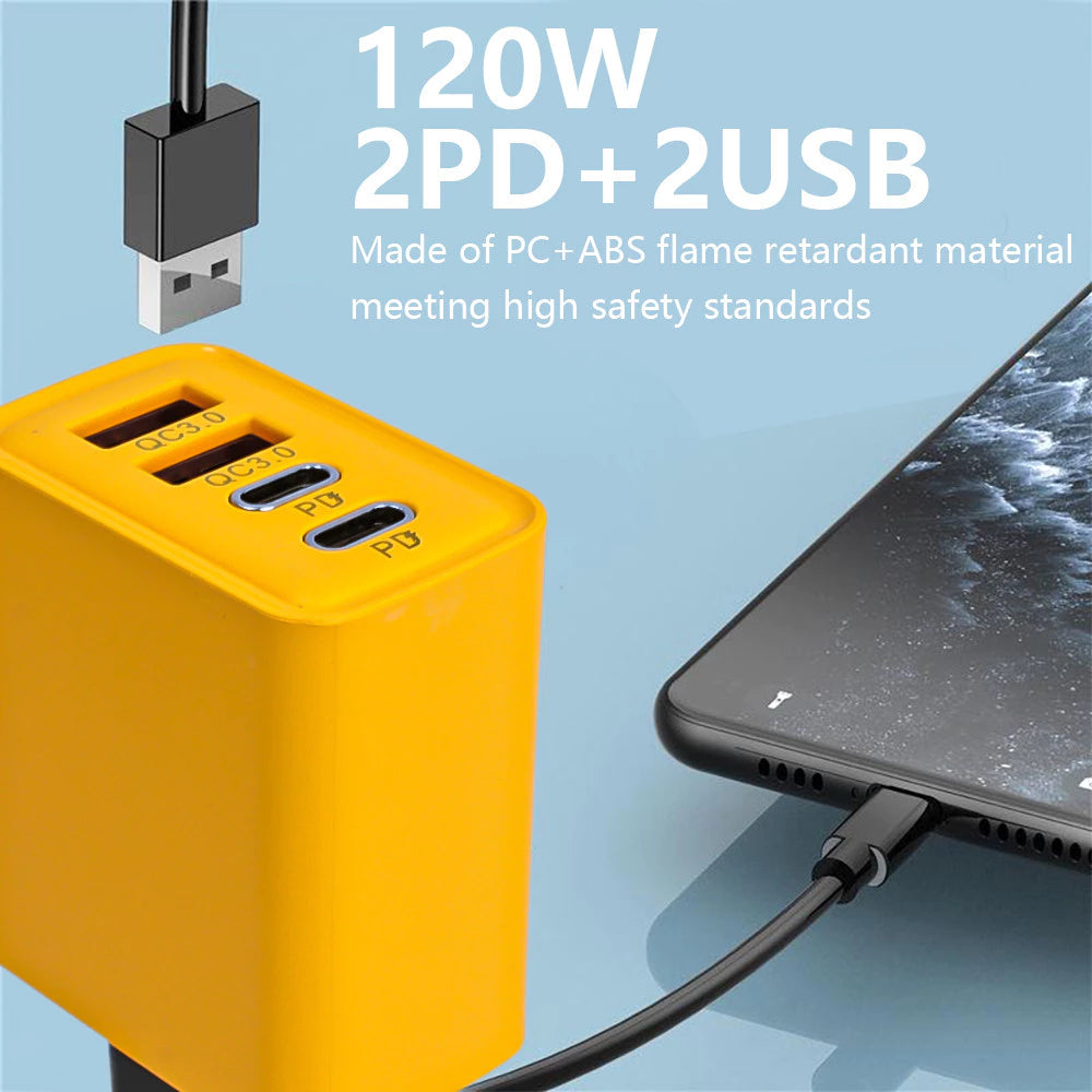 ⚡ 120W / 150W Fast Charging Adapter - 4 Ports & 6 Ports