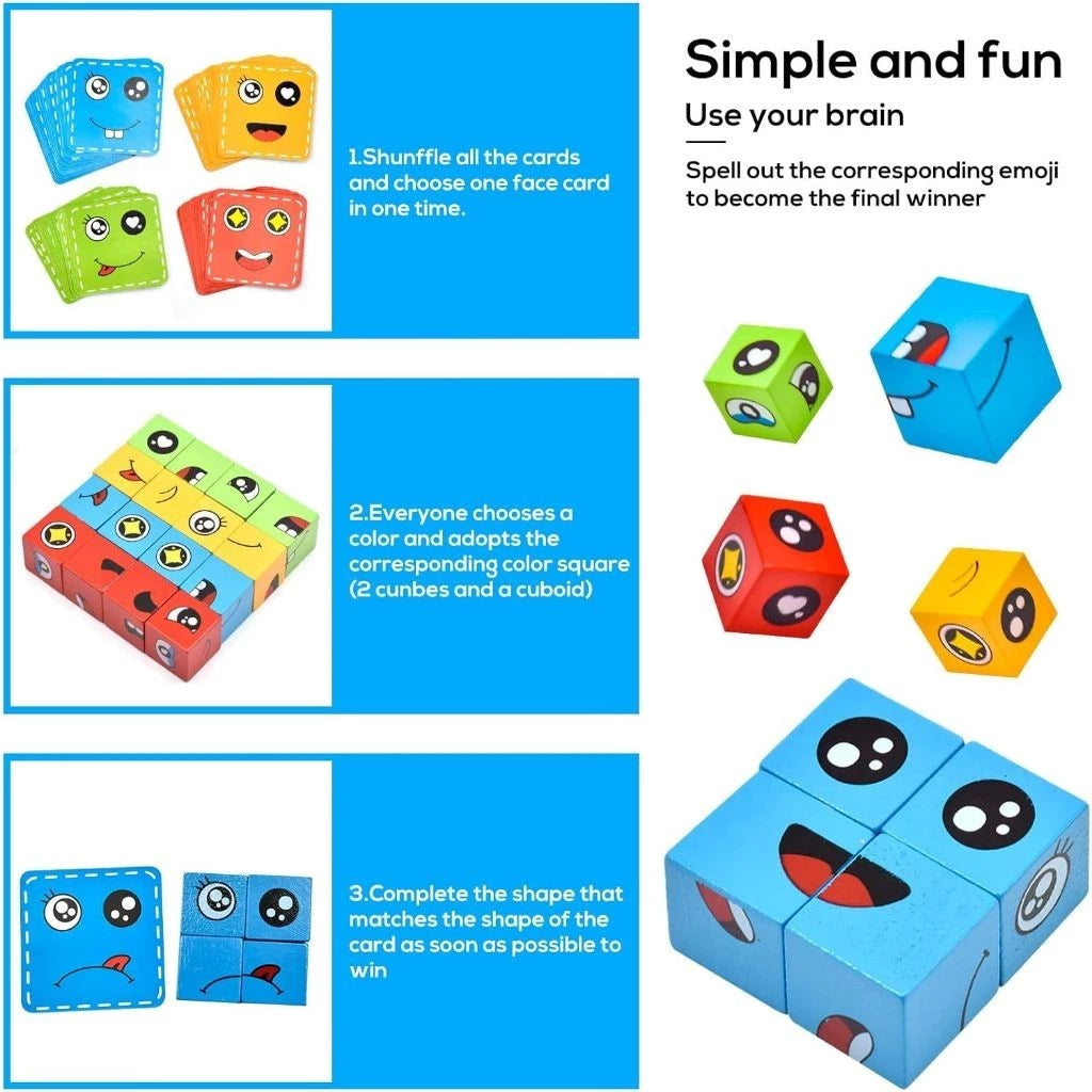 Face Changing Educational Magic Cube