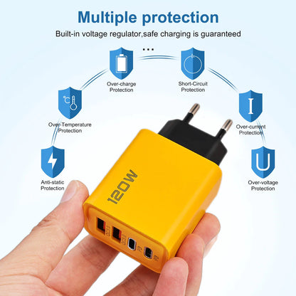 ⚡ 120W / 150W Fast Charging Adapter - 4 Ports & 6 Ports