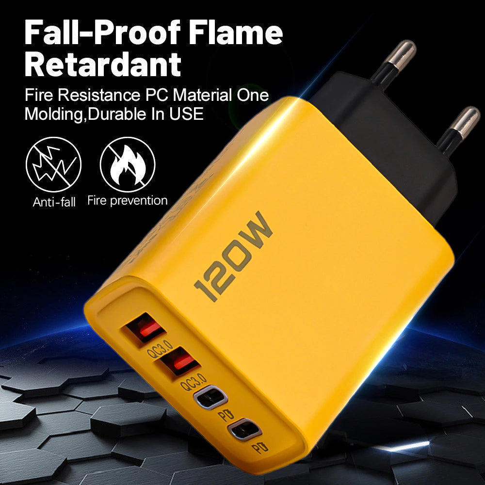 ⚡ 120W / 150W Fast Charging Adapter - 4 Ports & 6 Ports