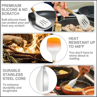 12PCS SILICONE KITCHEN UTENSILS SET